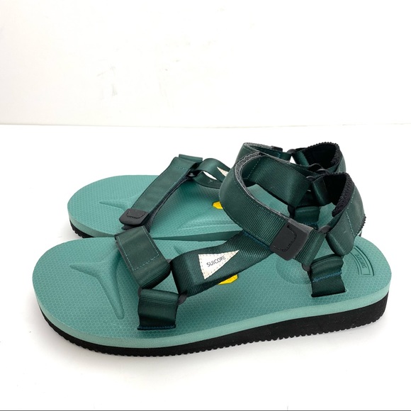SUICOKE Rare Depa CAB Strap Sandal in Teal Green - Picture 6 of 11